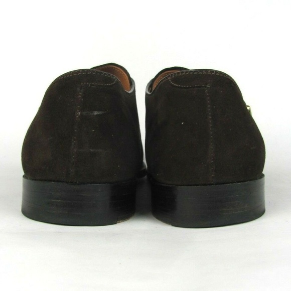 ALDEN Suede Brown Monk Strap Dress Shoes 11.5 - Picture 2 of 8